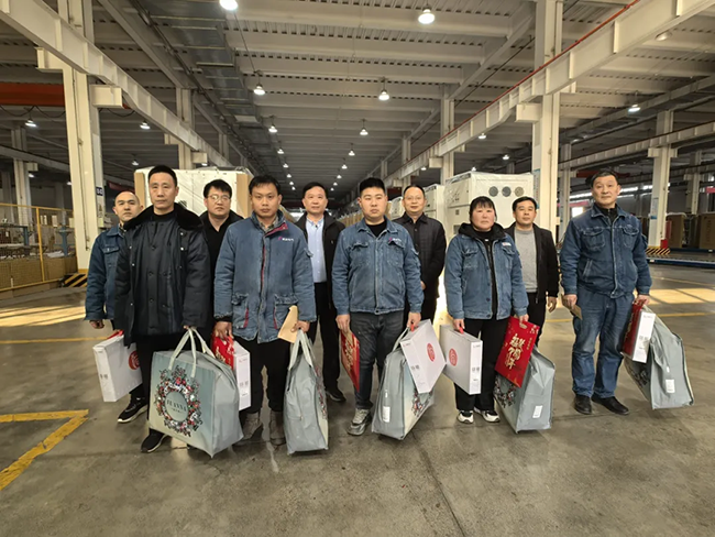 索凌电气新春慰问送关怀,节前安全督导保平安